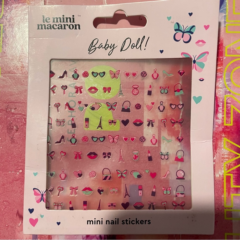 5 for $25! Le Mini Macaron Mini Nail Stickers